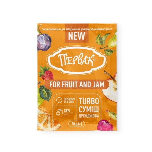 Турбо дріжджі Первак For Fruit and Jam 70 г
