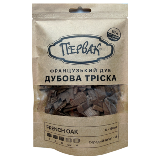Тріска дубова Первак French Oak M (середній випал, на 10 л)